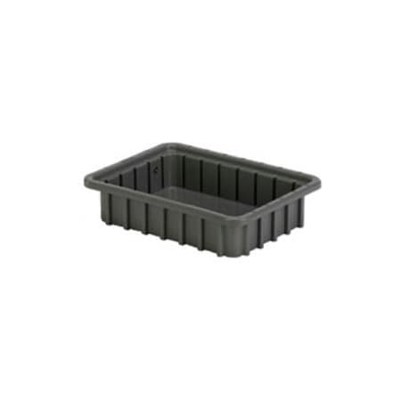 Lewisbins LEWISBins Divider Box  DC1025 10-13 x 8-5 x 2-1/2, Gray, PK24 DC1025 Grey